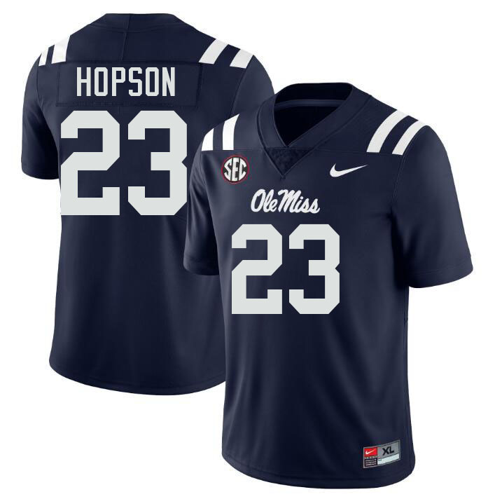 Ole Miss Rebels #23 Jarcoby Hopson College Football Jerseys Stitched-Navy